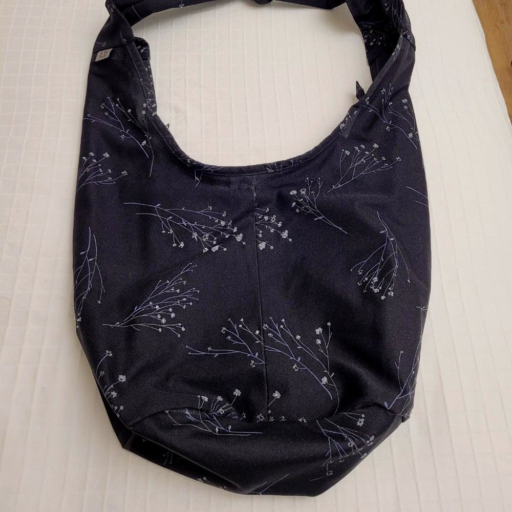 Large black tote bag.